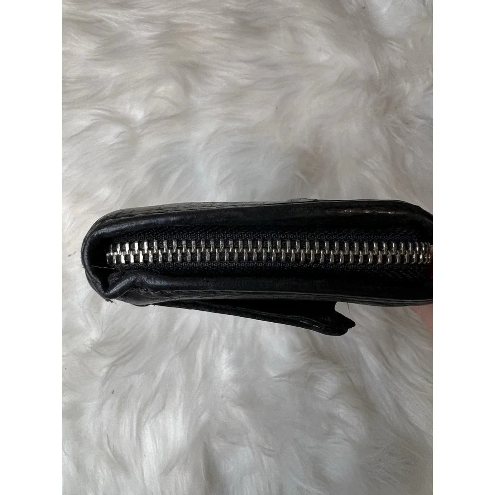 Fossil Maddox Keyhole Wallet‎ Black 3/4  Zip Around